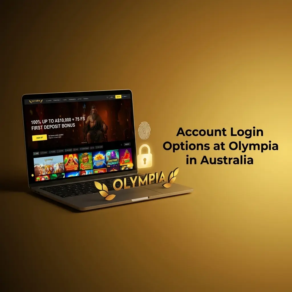 Login screen at Olympia Australia showing email or username and password fields for account access.