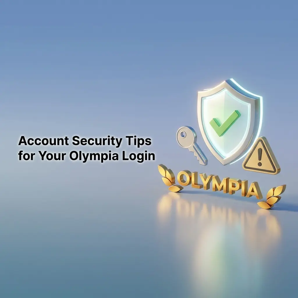 Account security tips for protecting your Olympia login with strong passwords, 2FA, and safe browsing habits