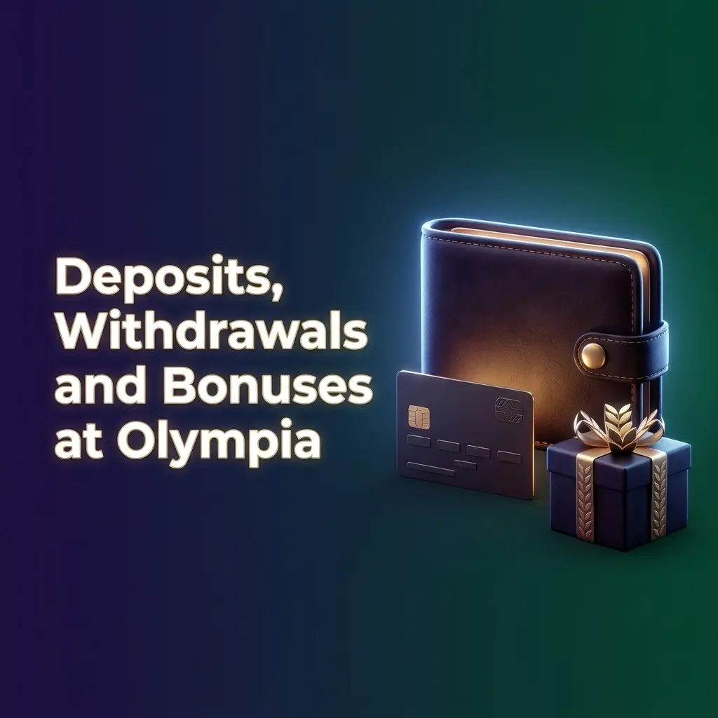 Guide to deposit methods, bonus eligibility, withdrawal rules and verification steps at Olympia Casino's cashier.