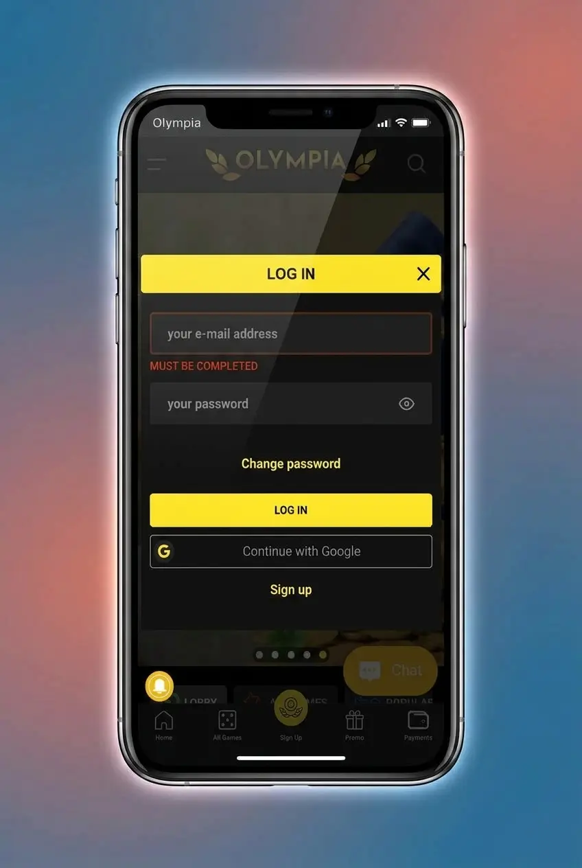 Step-by-step guide showing how to deposit funds at Olympia casino from Australia using the cashier interface.