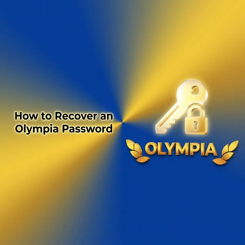 Steps to reset an Olympia account password using the Forgot Password link, email, or SMS verification code