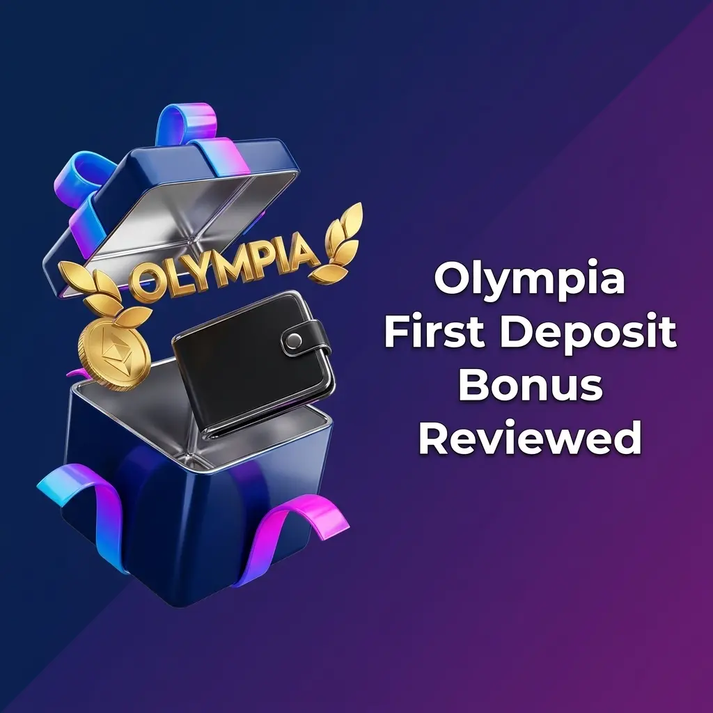 Olympia Casino first deposit bonus: 100% match up to 10,000 AUD plus 75 free spins, and 100% up to 1,000 AUD for live casino.