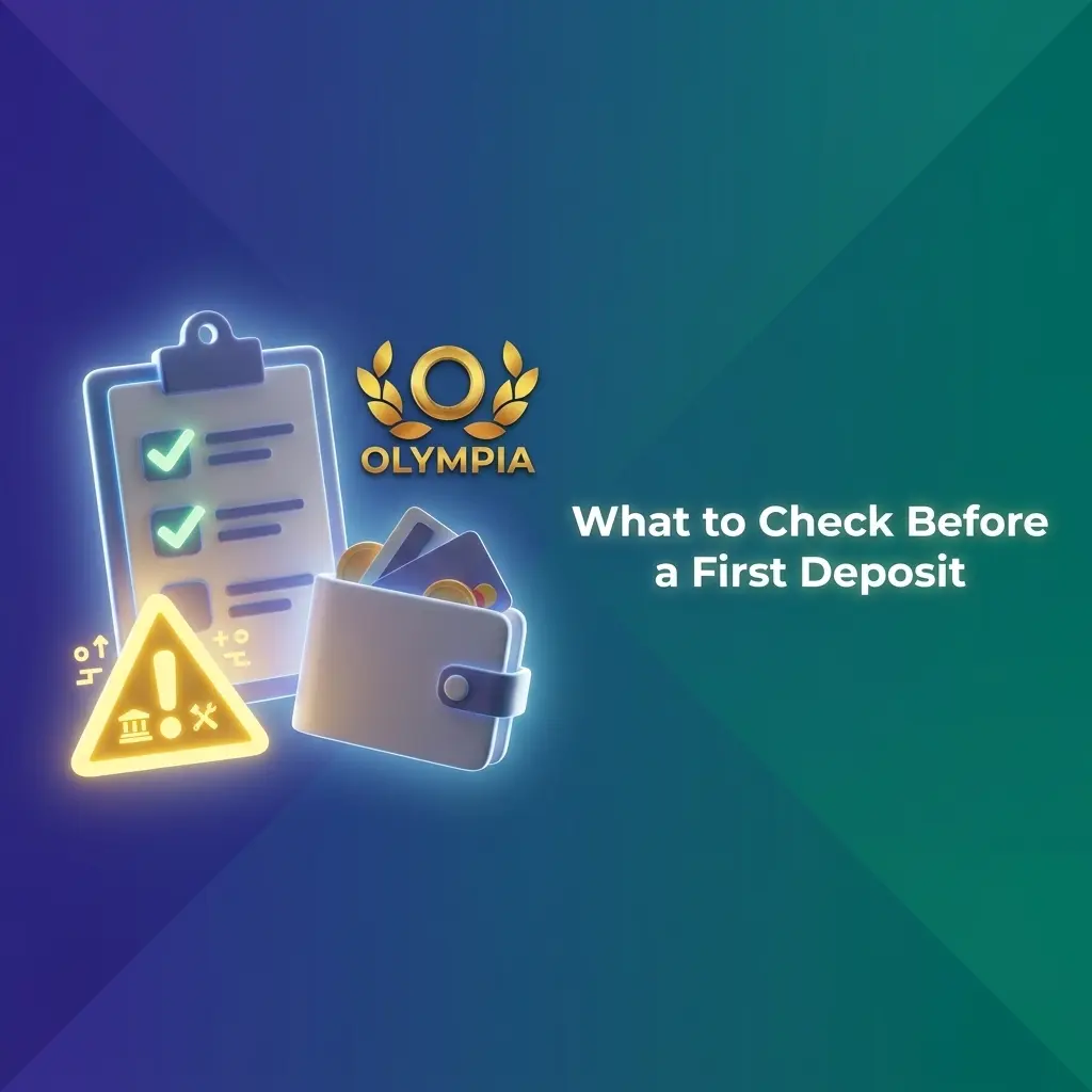 Checklist for verifying currency, bonus eligibility, promo code timing, and account ownership before making a first deposit.