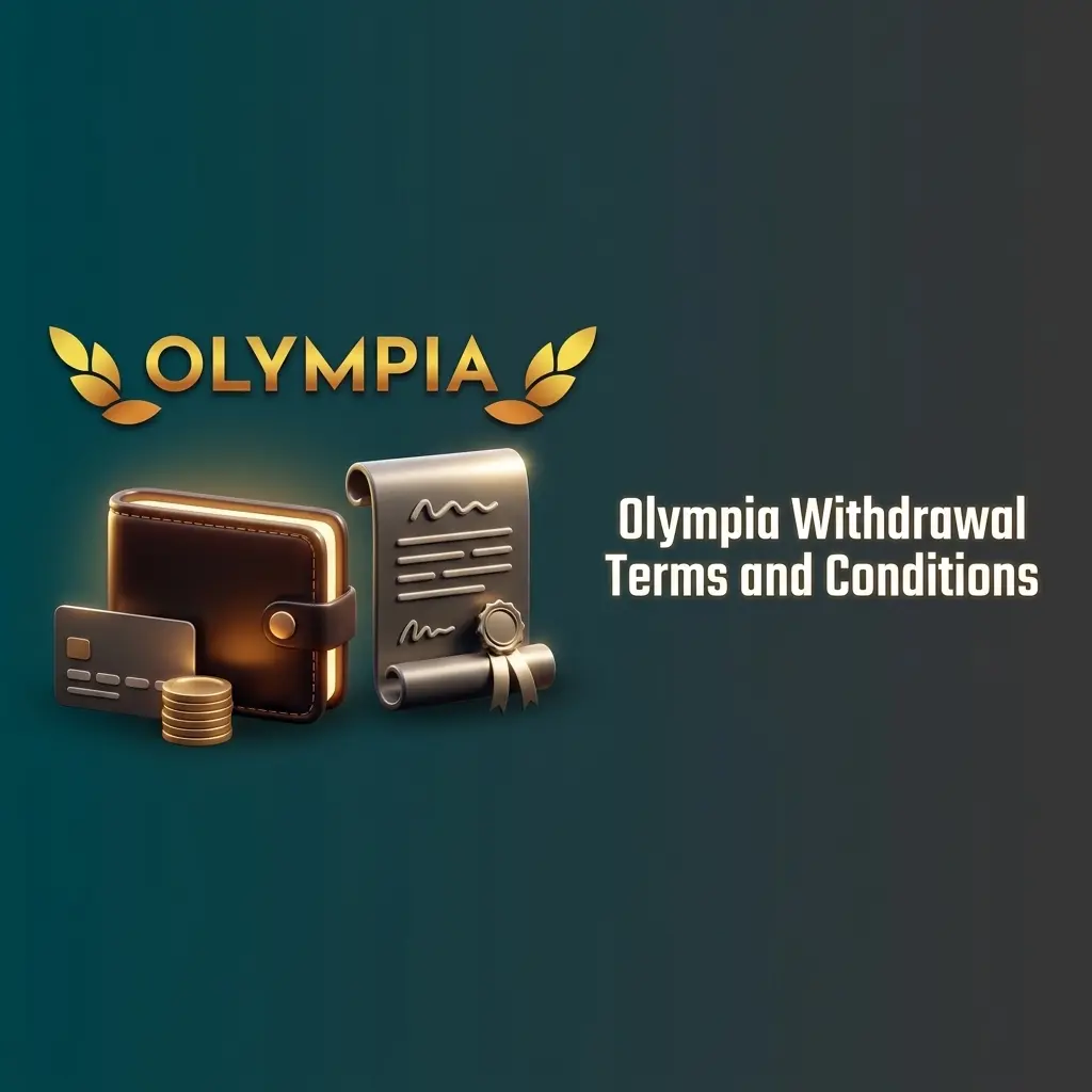 Overview of Olympia Casino's withdrawal terms, covering payout rules, verification, bonus wagering, and limits for Australian players.