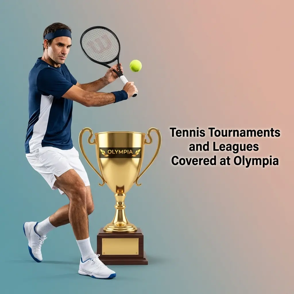 Olympia tennis betting covers all four Grand Slams, ATP and WTA Masters events, with live odds on Australian Open, Wimbledon and more.