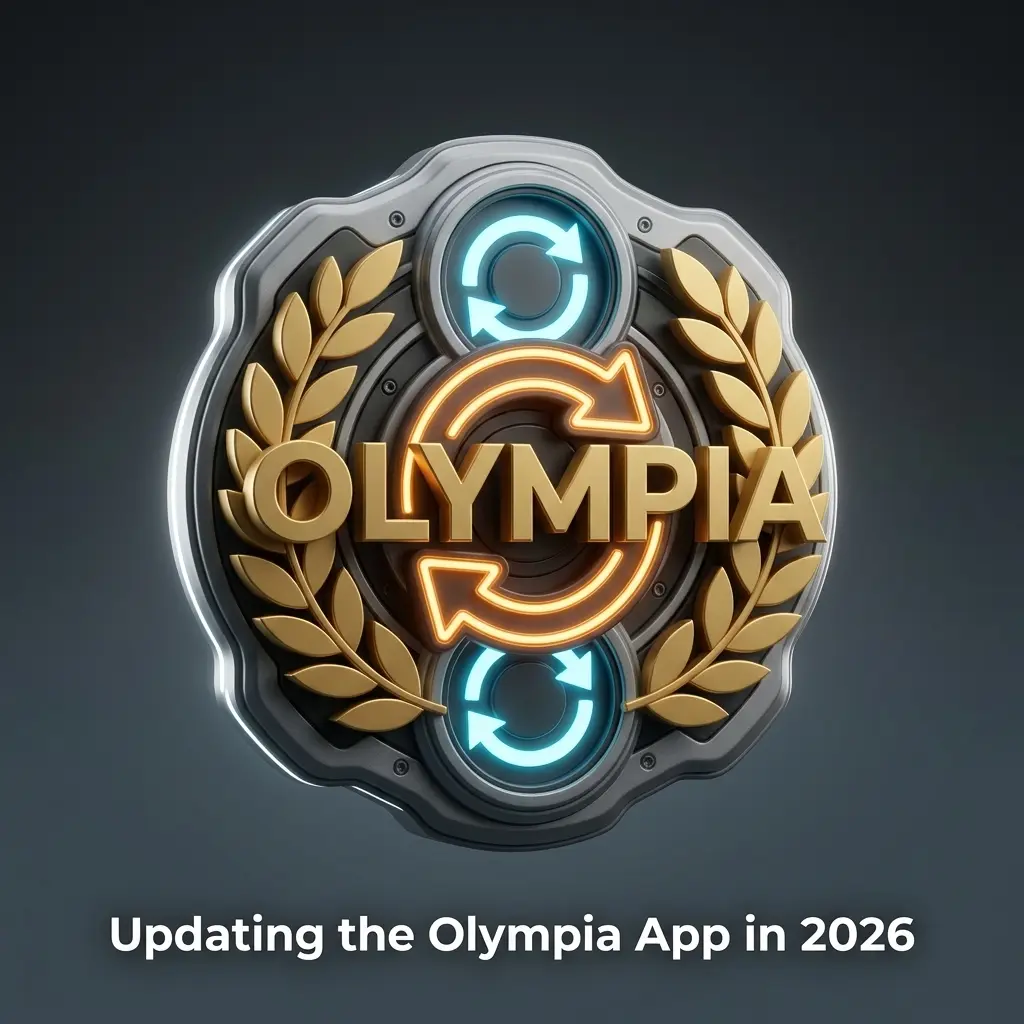 Steps to update the Olympia app in 2026: download the newest package and install over the existing app to keep your account signed in.